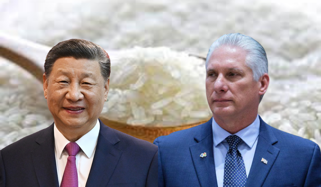 Cuba recibe donación de arroz desde China; Díaz-Canel expresa gratitud