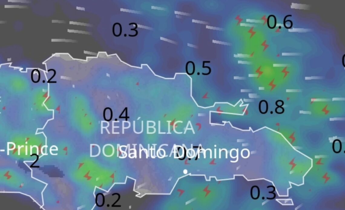 Lluvias Persistirán en República Dominicana por Vaguada y Onda Tropical
