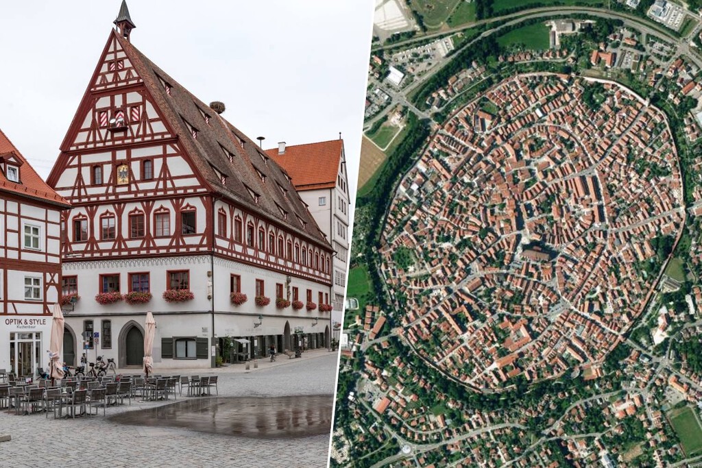 Nördlingen: La ciudad medieval alemana construida dentro de un cráter de meteorito y con muros repletos de diamantes