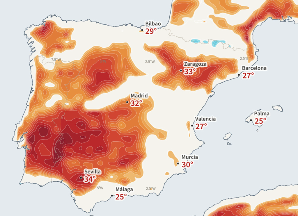 Galicia se prepara para un intenso repunte de temperaturas por encima de los 30°C este fin de semana