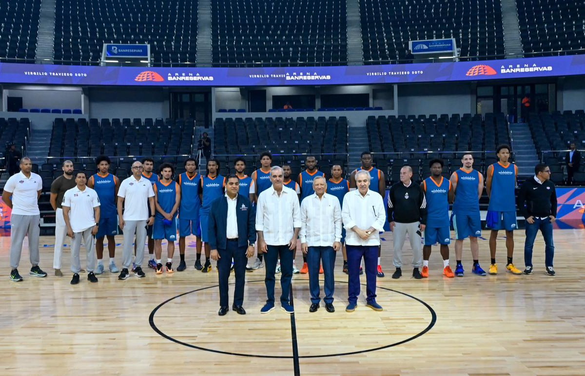 Presidente Abinader, Aguilera y Cruz Inauguran la Moderna Arena Banreservas Virgilio Travieso Soto