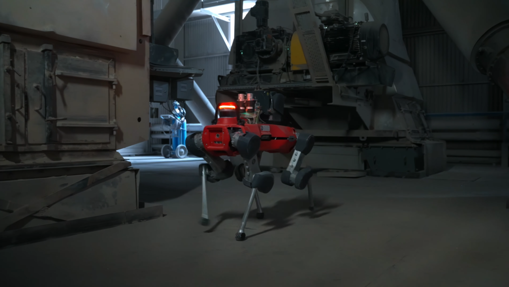 Una cementera suiza implementa un perro-robot para inspecciones de seguridad en zonas de riesgo