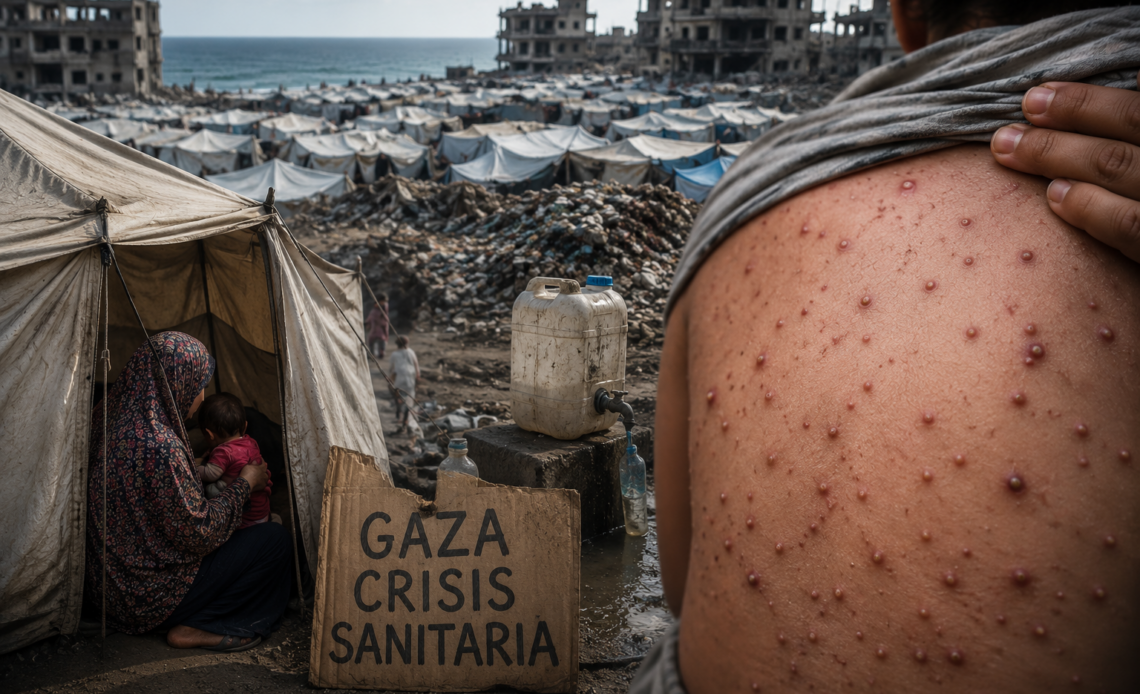 Brote incontrolado de varicela en Gaza: Más de 9,300 contagios en dos semanas