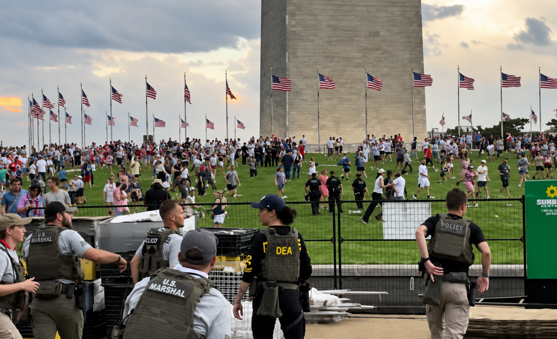 Evacuación en Washington por Tormentas Antes del Discurso Presidencial