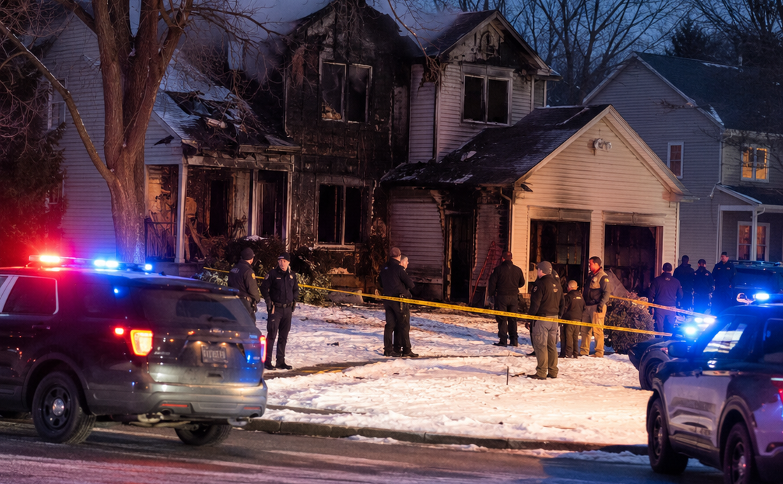 Fatal Incendio en Michigan: Ocho Víctimas, Incluidos Seis Menores, Bajo Investigación por Homicidio-Suicidio