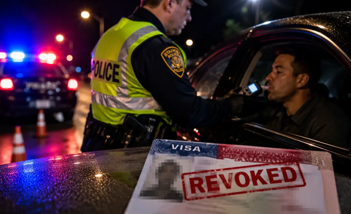 Estados Unidos Cancela Visas a Cinco Extranjeros Detenidos por Conducir Ebrios