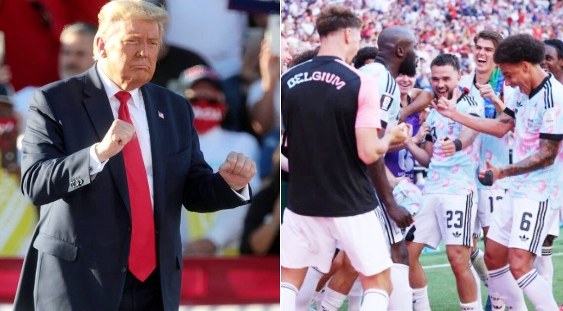 La selección belga celebra su pase a cuartos del Mundial 2026 con un gesto que emula el ''baile de Trump'', generando controversia