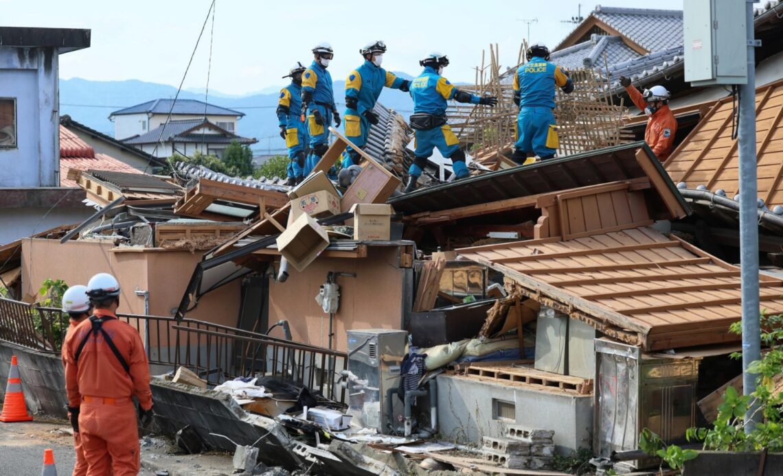 Aumenta a 34 el número de víctimas mortales por el sismo en Japón