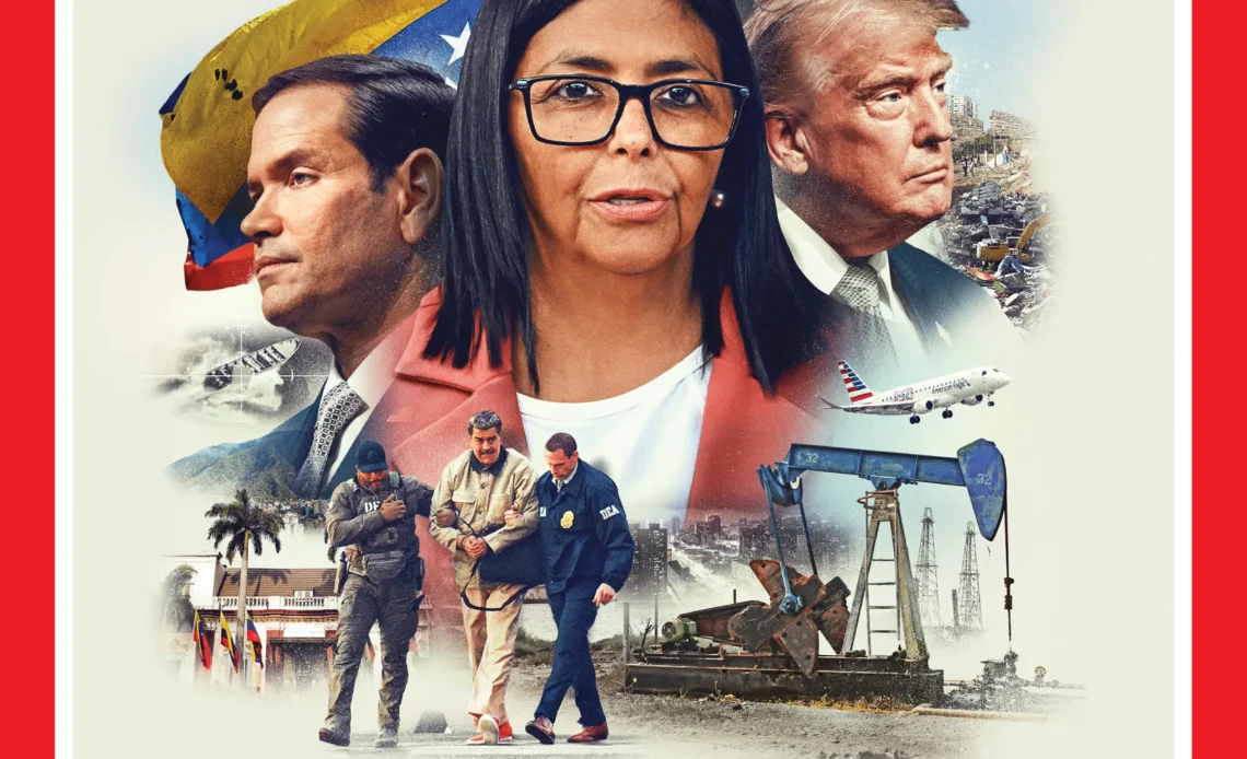 Delcy Rodríguez es Destacada por la Revista Time como Enlace Clave entre Venezuela y EE. UU.