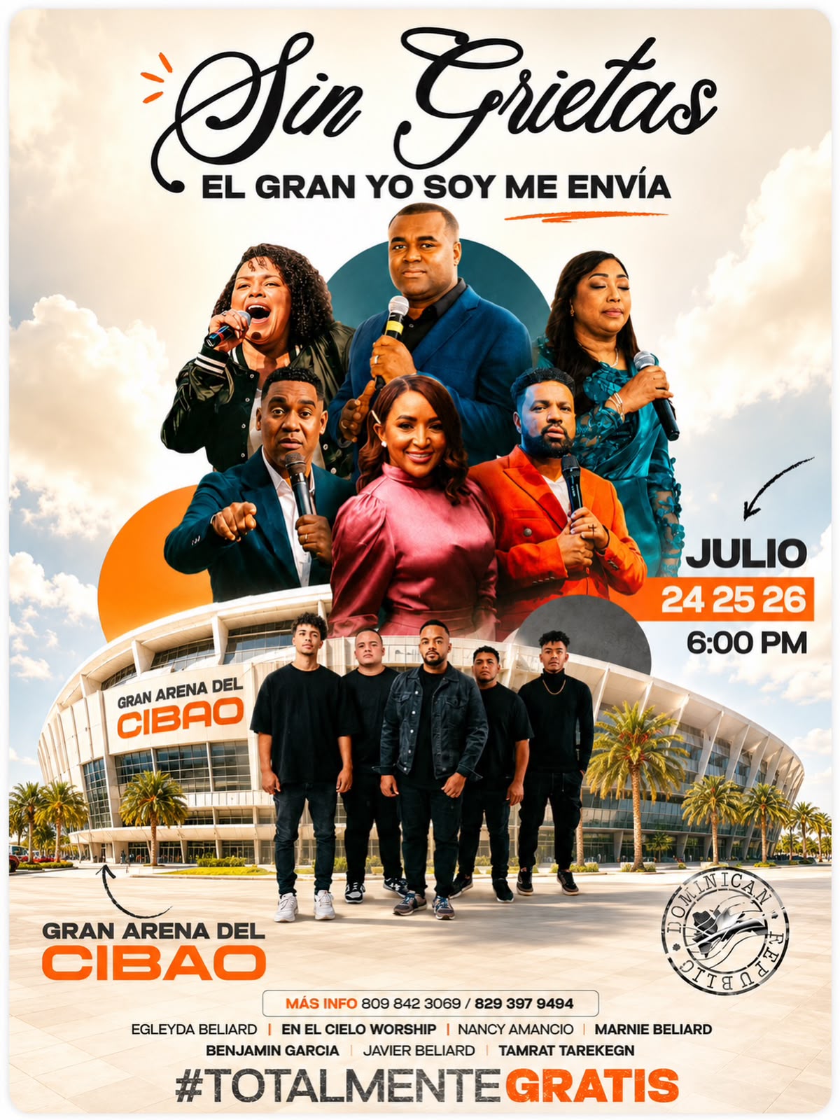 Congreso Internacional Sin Grietas 2026: Miles se Reunirán en la Gran Arena del Cibao Bajo el Lema ''El Yo Soy me Envía''