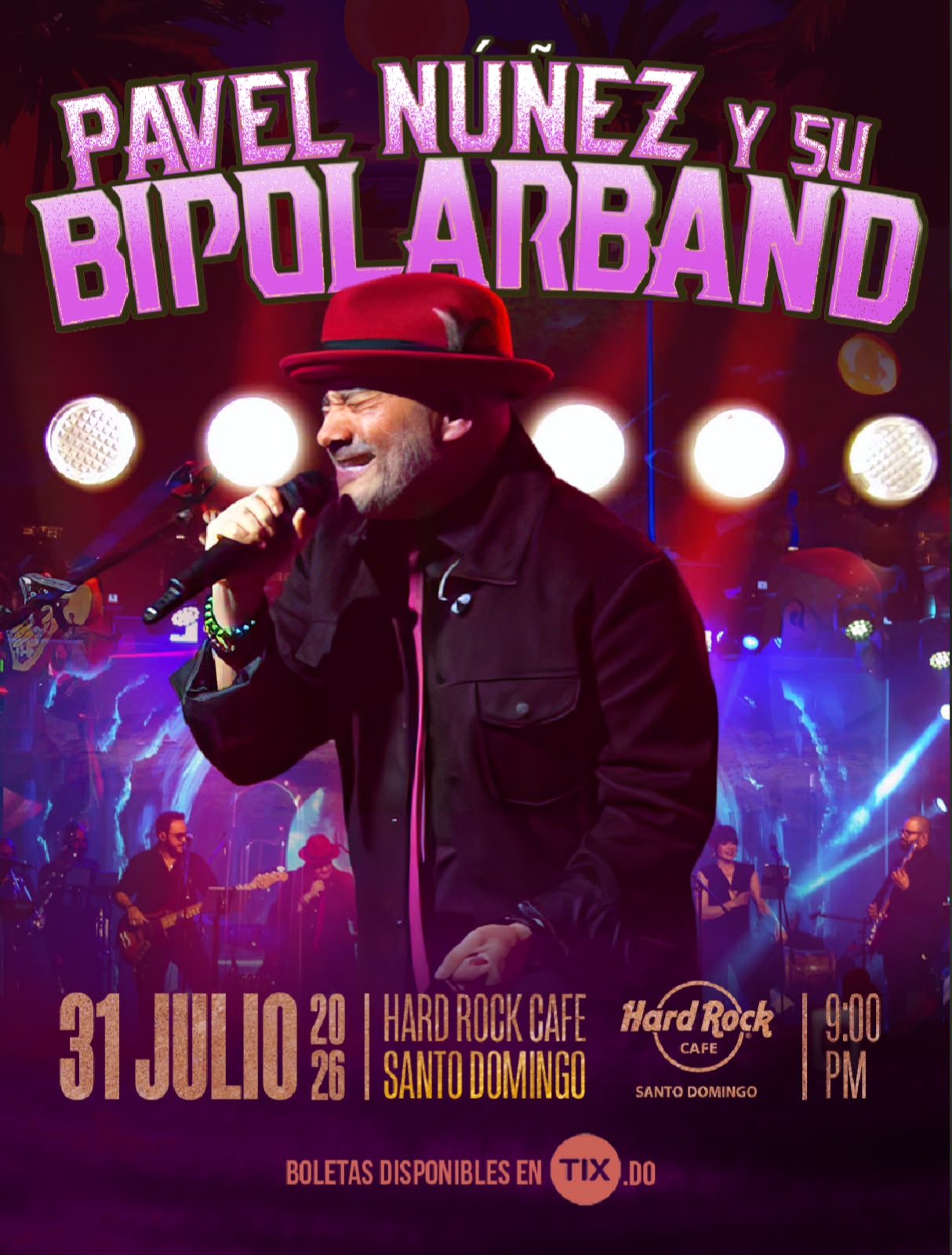 Pavel Núñez Presenta su ''Bipolarband'': Una Noche de Emociones y Ritmos Variados