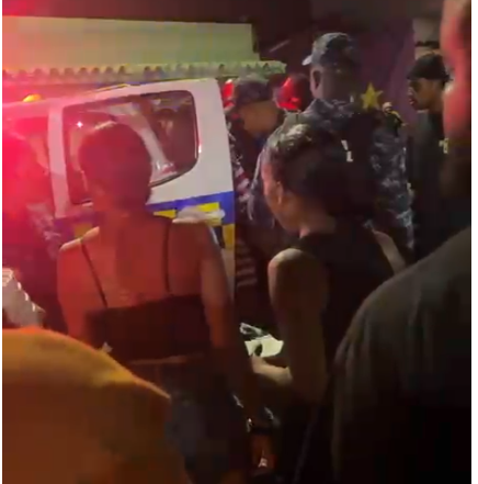 Confrontación entre mujeres haitianas y la Policía Nacional en Yamasá captada en video