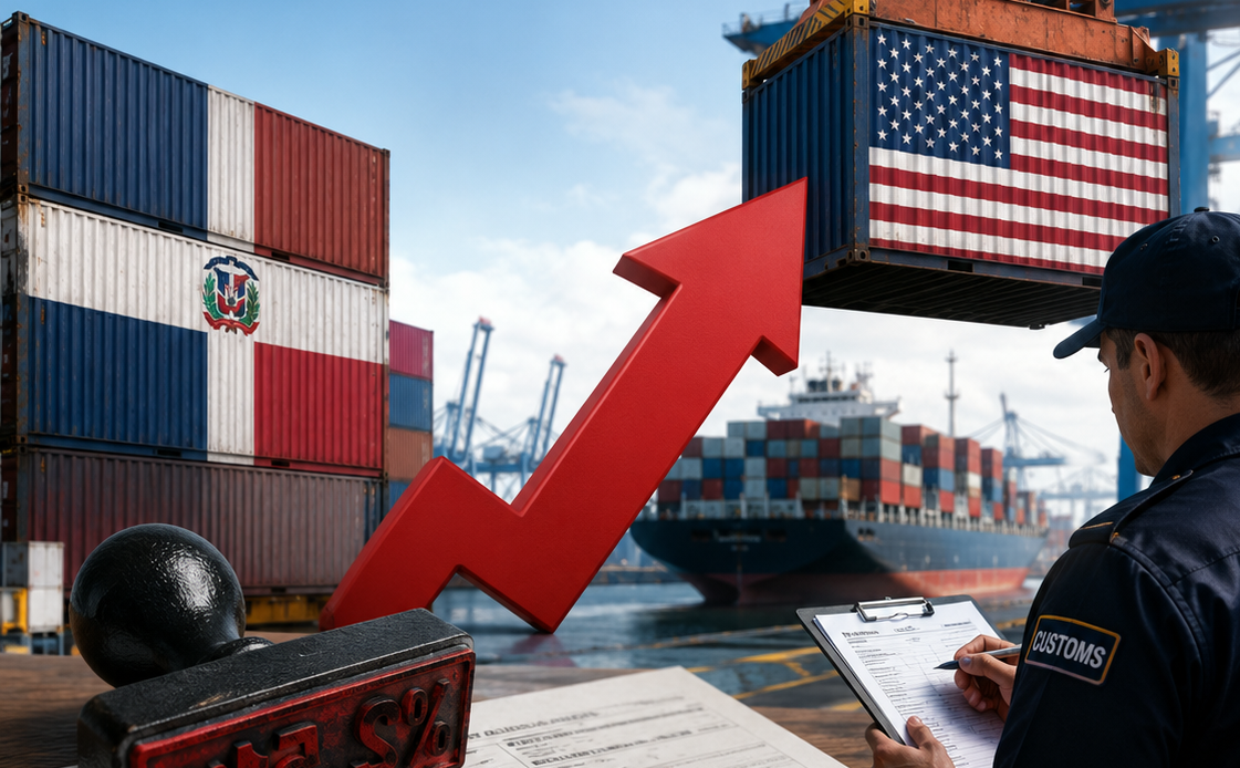 Estados Unidos Impone Arancel Adicional del 12.5% a Productos Dominicanos