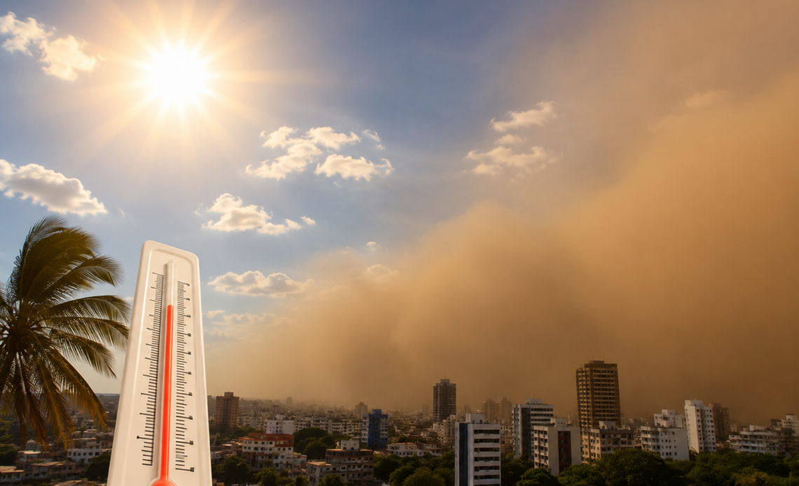 Indomet: Polvo del Sahara y Anticiclón Reducirán Lluvias y Mantendrán Altas Temperaturas