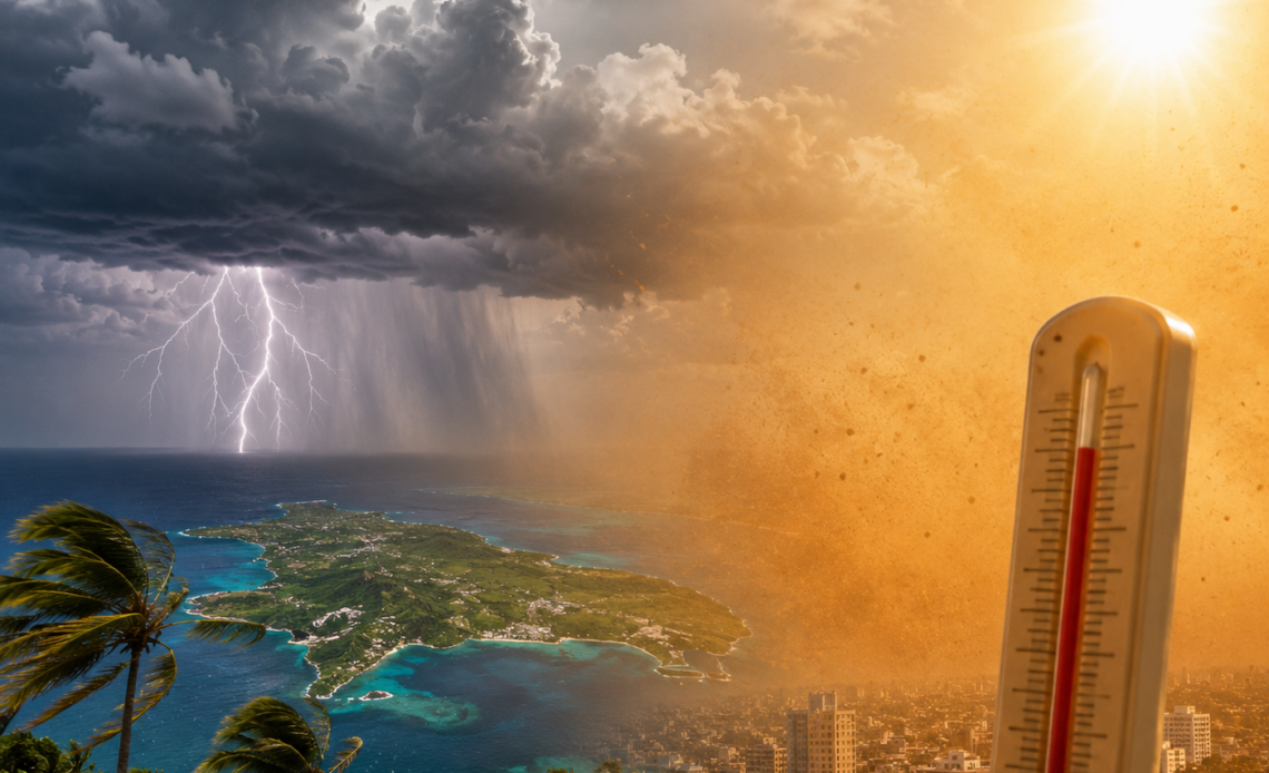 Vaguada y Polvo Sahariano Provocarán Lluvias y Altas Temperaturas este Lunes