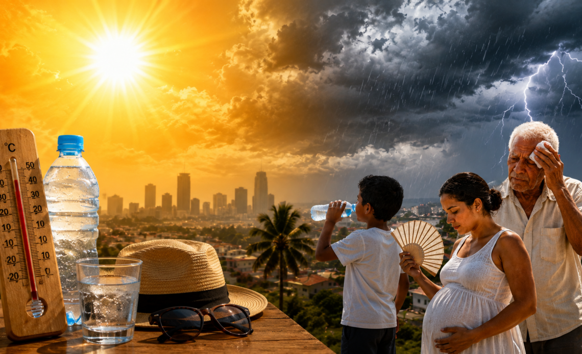 Indomet Advierte Persistencia de Altas Temperaturas, Superando los 35 °C, para el Viernes