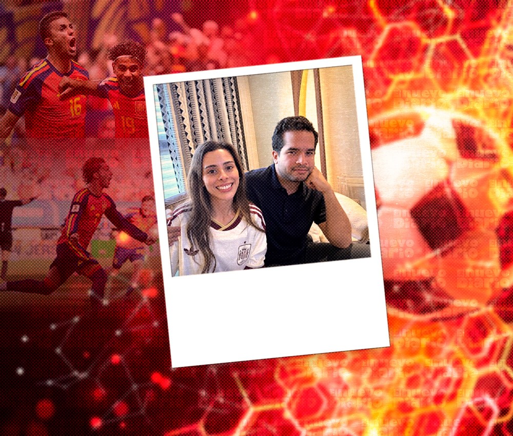Omar Fernández Celebra el Triunfo Español con un Divertido Mensaje Junto a su Esposa