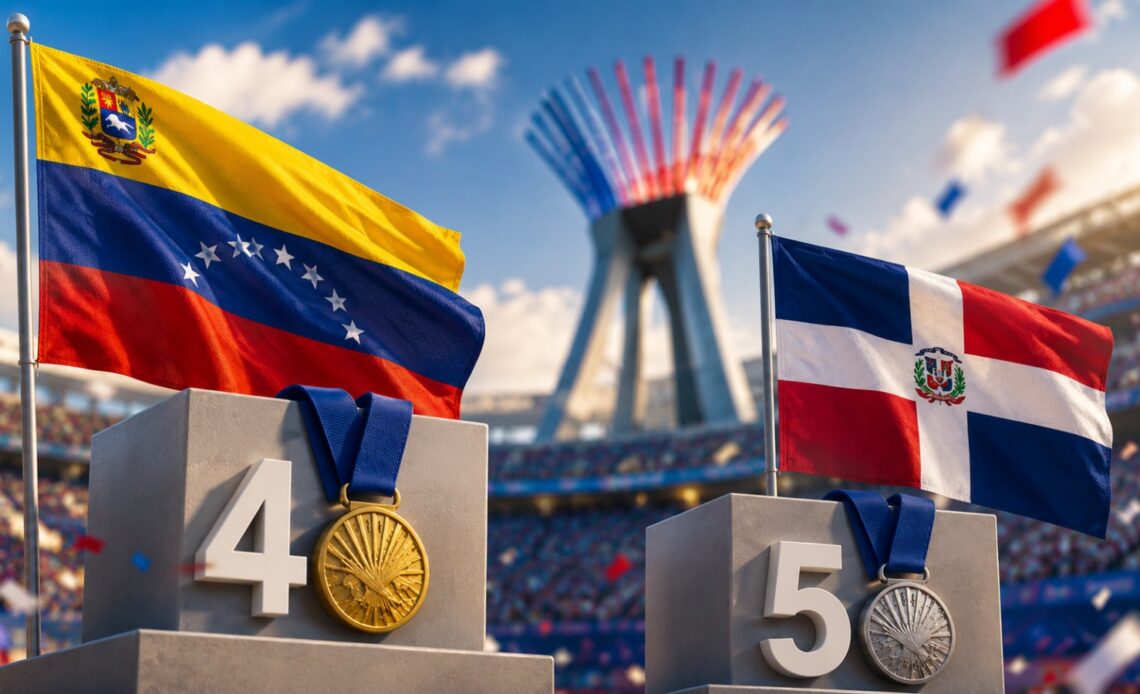 Venezuela Asciende al Cuarto Lugar en el Medallero; República Dominicana se Mantiene Quinta con 46 Preseas