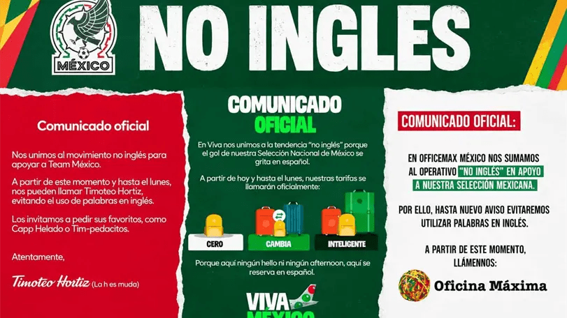 «Operativo No Inglés»: La Viral Campaña Humóristica Previa al Duelo México vs. Inglaterra en el Mundial 2026