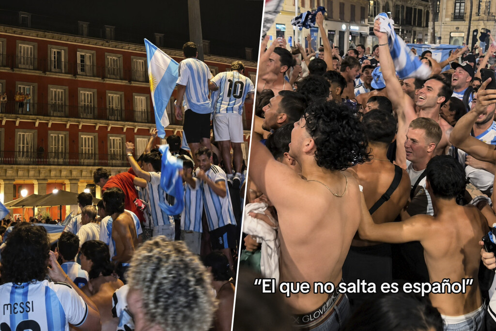 Cánticos de aficionados argentinos en España generan controversia en la antesala de la final del Mundial