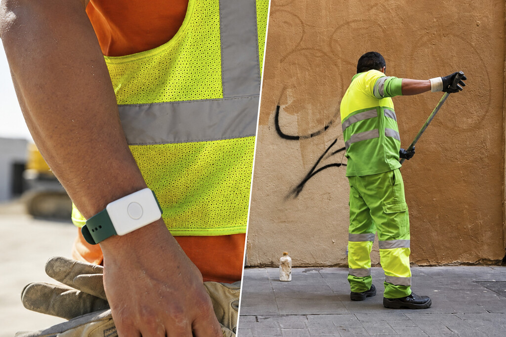 Barcelona implementa pulseras térmicas para proteger a sus trabajadores de los golpes de calor