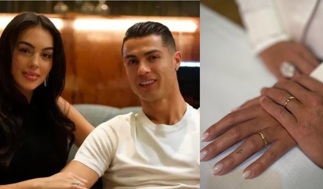 Cristiano Ronaldo y Georgina Rodríguez insinúan matrimonio al exhibir alianzas