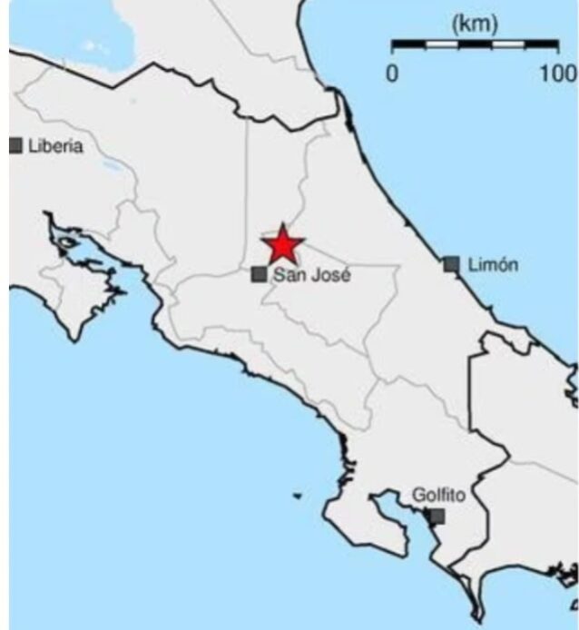 Costa Rica Experimenta Dos Sismos en la Madrugada Cerca de la Capital