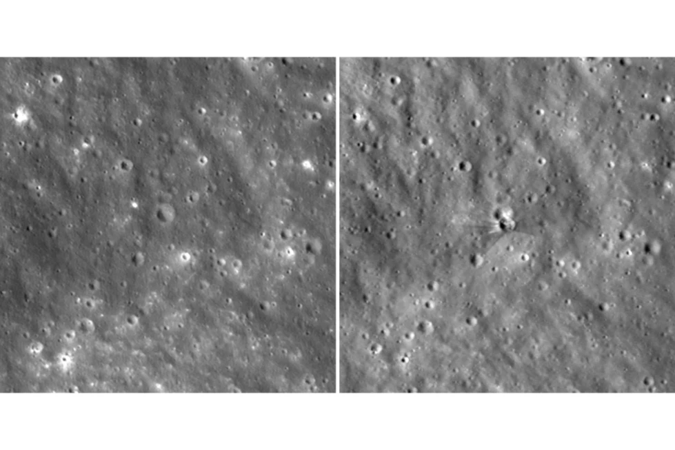 Imágenes de la NASA Revelan Cráter Lunar Provocado por Cohete de SpaceX