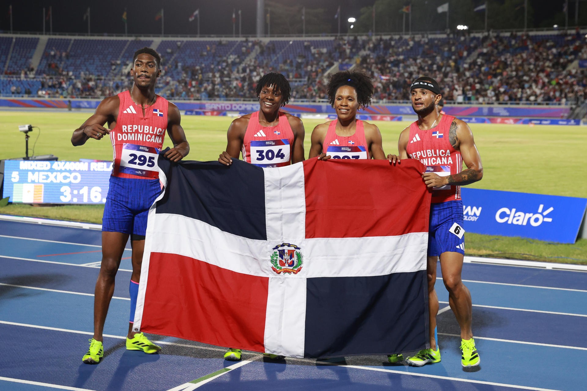 República Dominicana Conquista Oro en Relevo Mixto 4x400 con Destacada Actuación de Marileidy Paulino en Juegos Santo Domingo 20