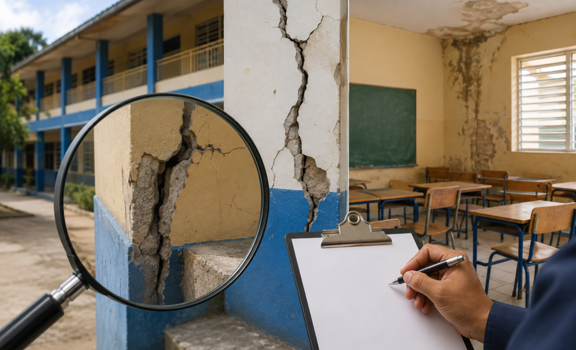 Vulnerabilidad estructural detectada en la totalidad de escuelas inspeccionadas por Onesvie