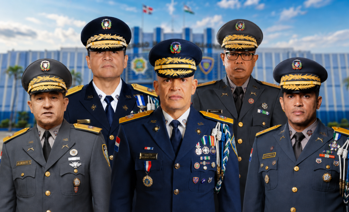 Cambios en la Dirección de la Policía Nacional: Cinco Líderes bajo la Administración Abinader