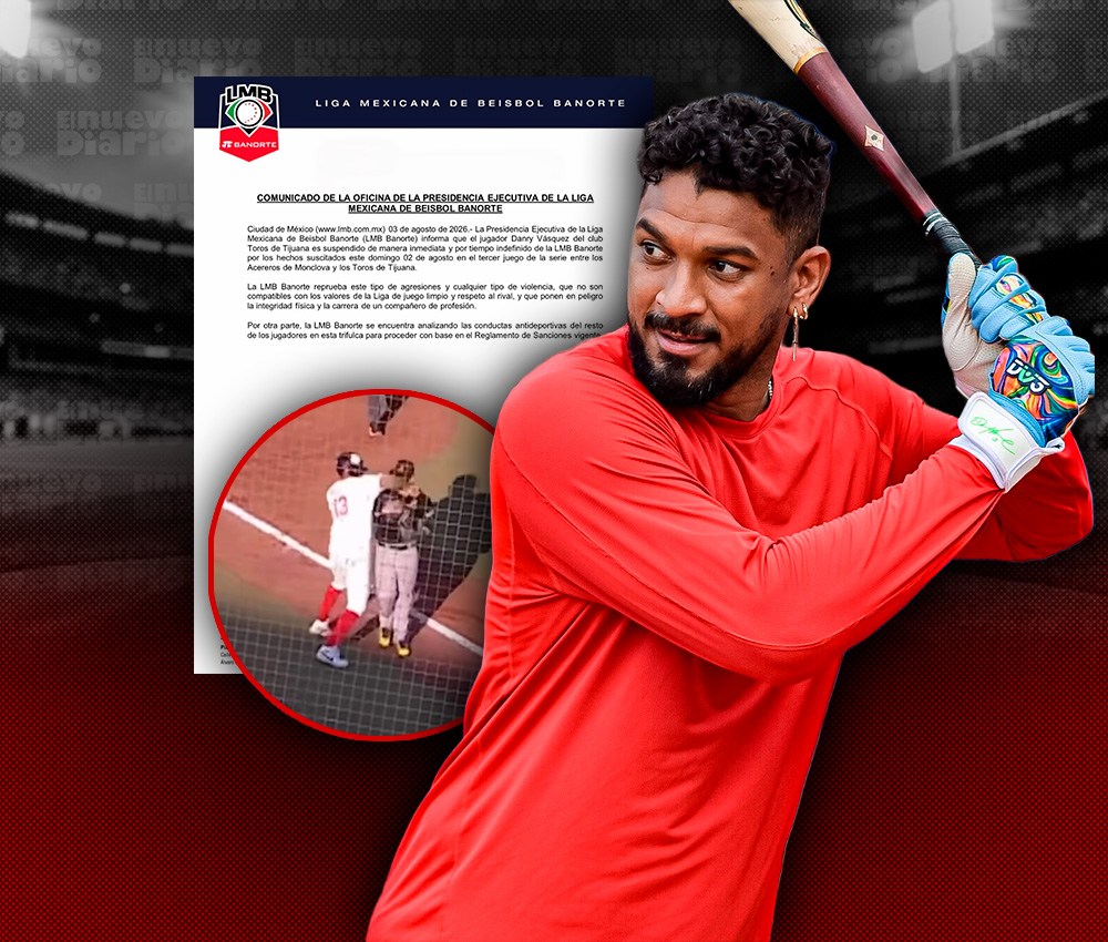 Liga Mexicana de Béisbol Impone Suspensión Indefinida a Danry Vásquez por Agresión