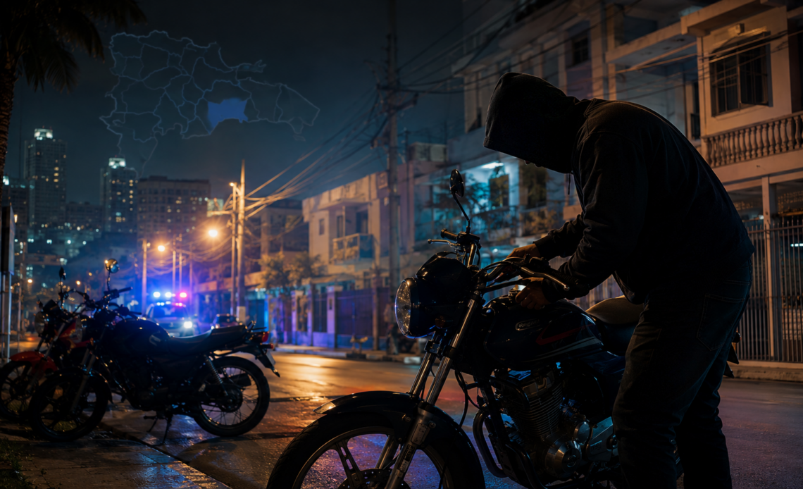 Santo Domingo Concentra el 42% de los Robos de Motocicletas en República Dominicana