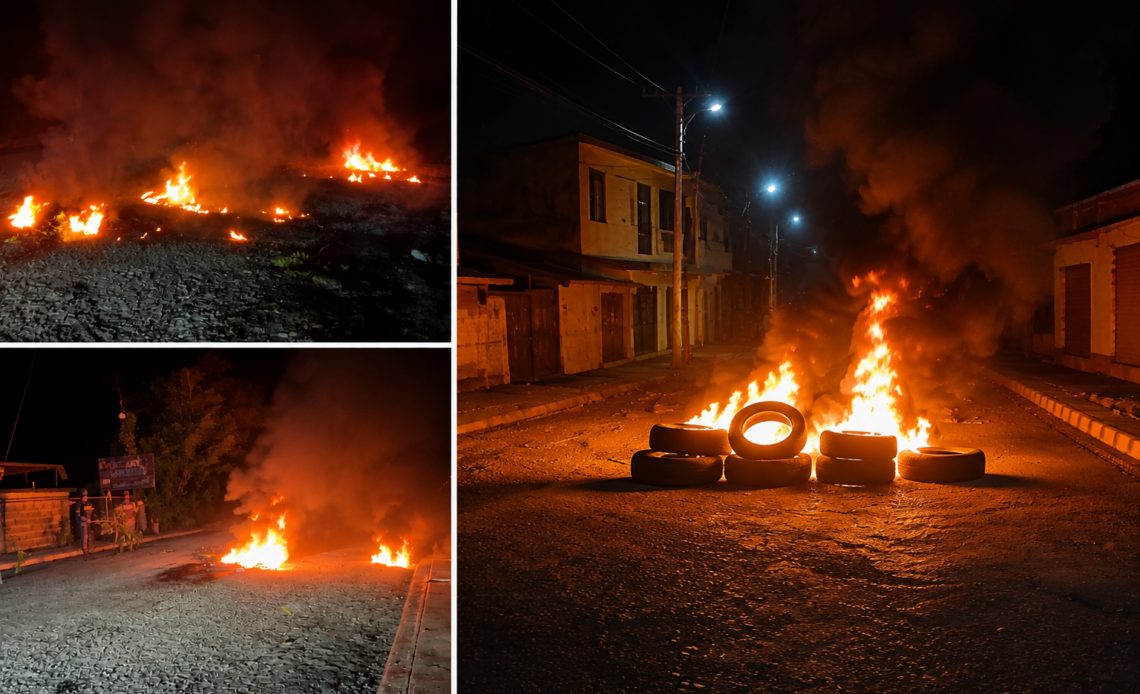 Residentes de Sabana Grande de Boyá Protestan por Prolongado Apagón