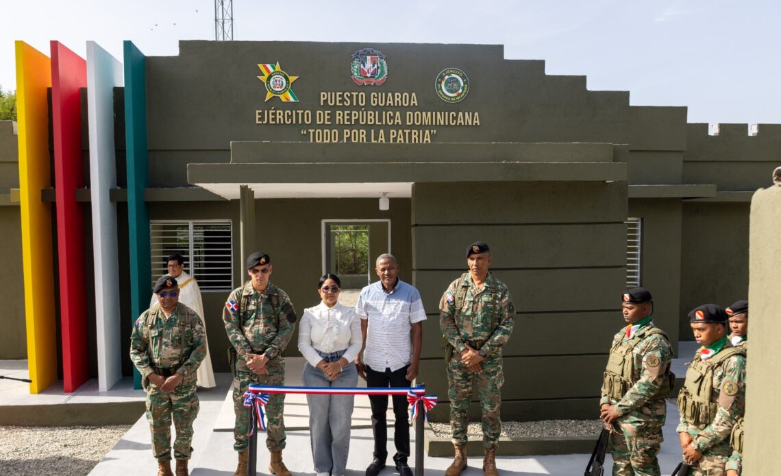 Ejército Dominicano Inaugura Puesto Fronterizo Remodelado en Guaroa, Elías Piña