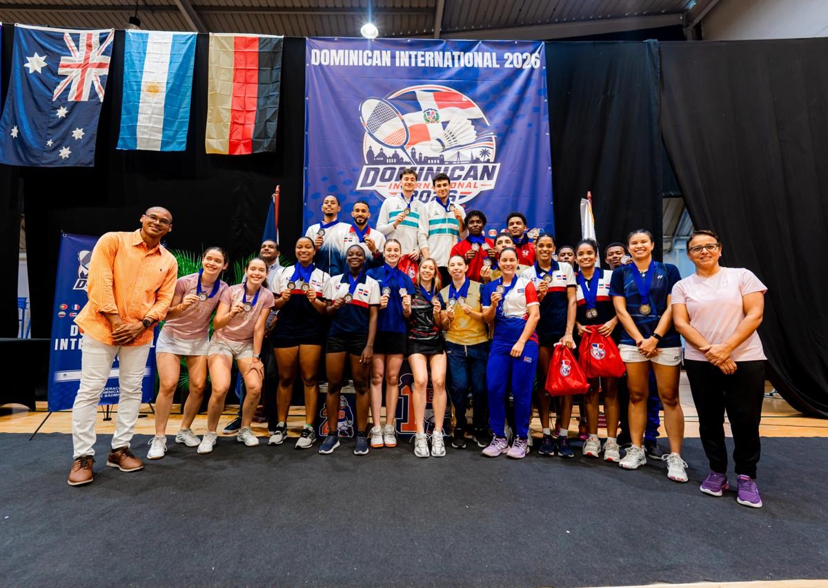 República Dominicana Alcanza Siete Podios en el Dominican International 2026 de Bádminton