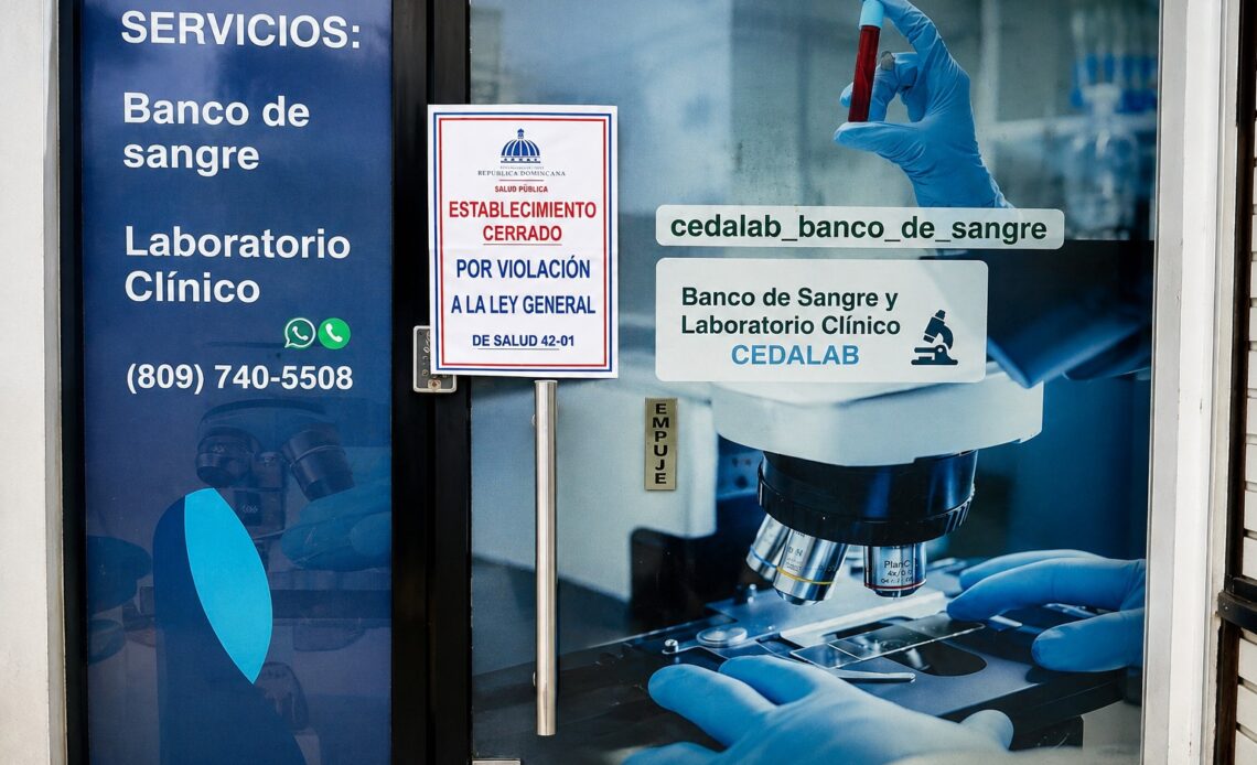 Ministerio de Salud Pública Cierra Banco de Sangre en Santo Domingo Este por Operar Sin Permiso