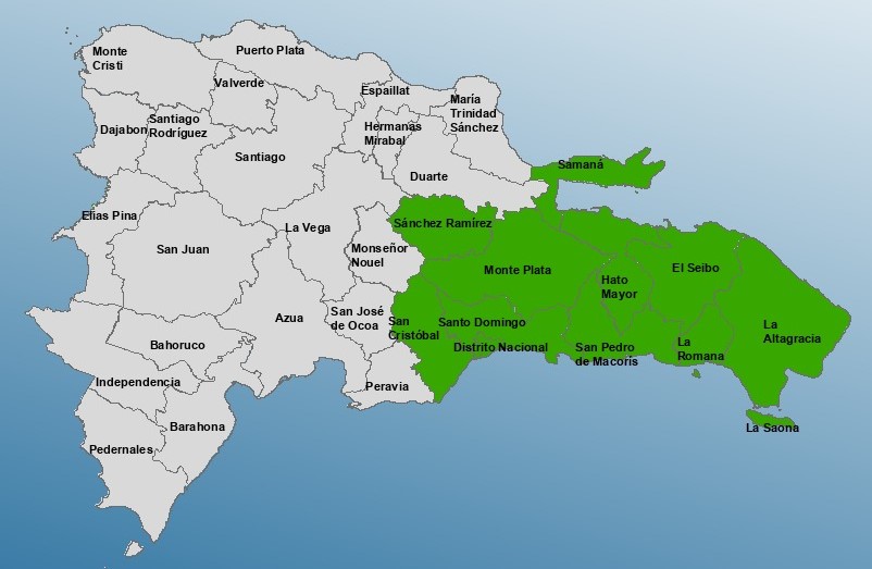 COE Sostiene Alerta Verde en Diez Provincias por Impacto de Onda Tropical
