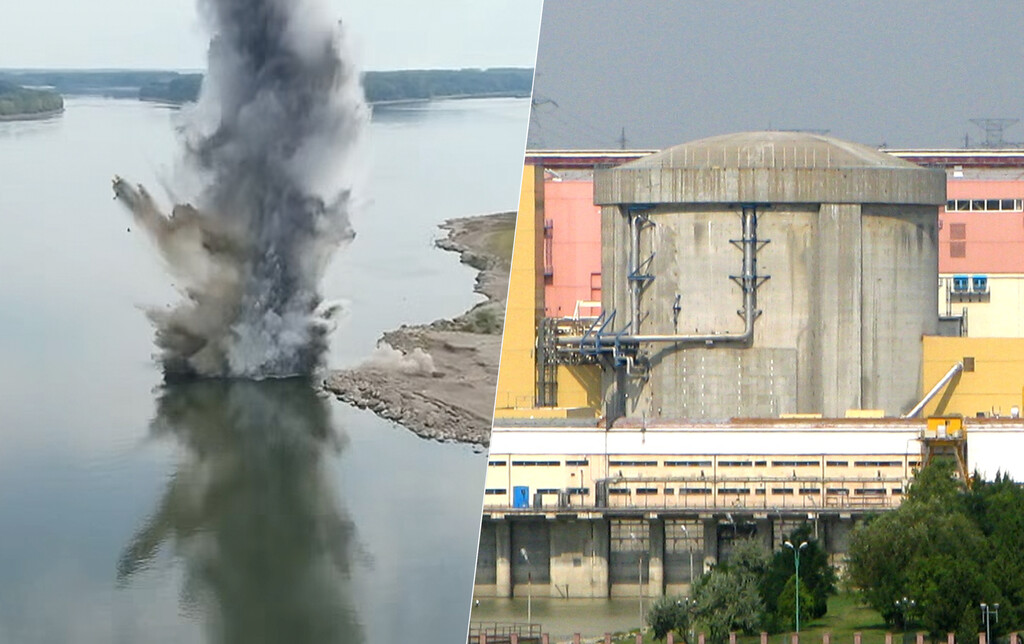Rumanía utiliza explosivos para asegurar el suministro de agua en su central nuclear durante la sequía