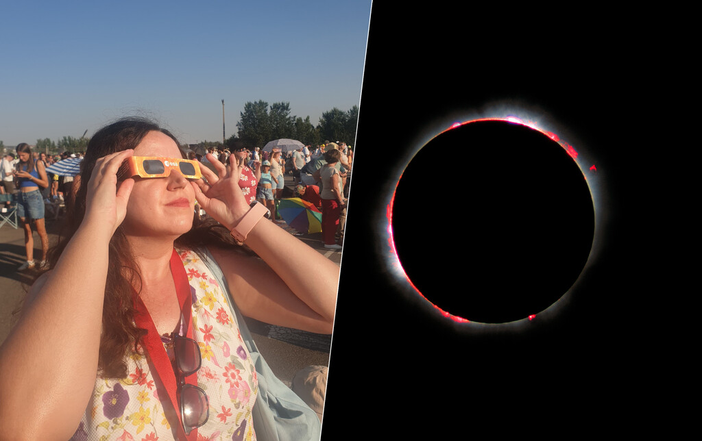 La fascinante experiencia del eclipse solar total desde el evento oficial de la ESA en León