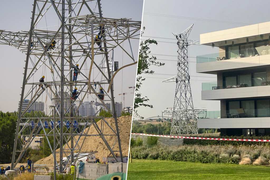 Indignación en La Moraleja por la instalación de una torre de alta tensión cerca de viviendas de lujo