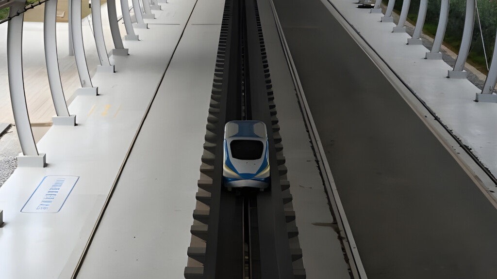 China establece un nuevo récord de aceleración con un tren maglev experimental