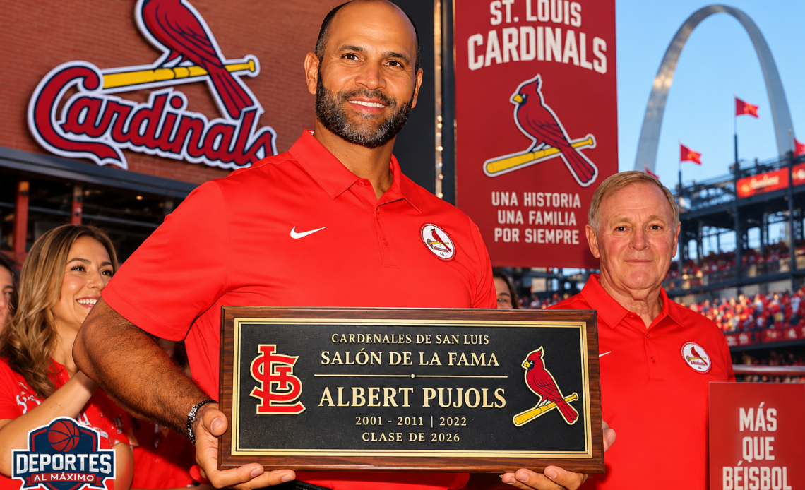 Albert Pujols Honrado con Inducción al Salón de la Fama de los Cardenales de San Luis
