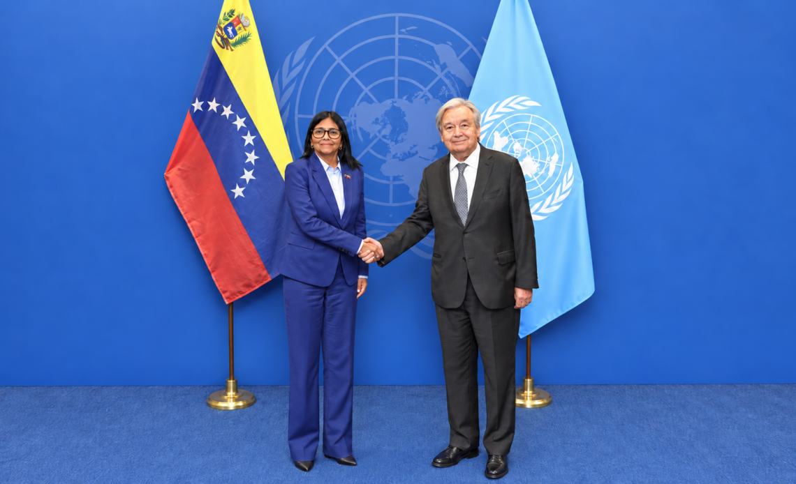 Delcy Rodríguez Sostiene Encuentros con Líderes del BM, FMI y BID Durante la Asamblea de la ONU