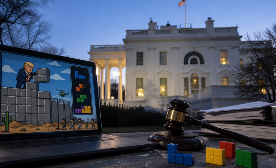 Tetris desmiente implicación en el videojuego ''Construye el Muro'' de la Casa Blanca y contempla acciones legales