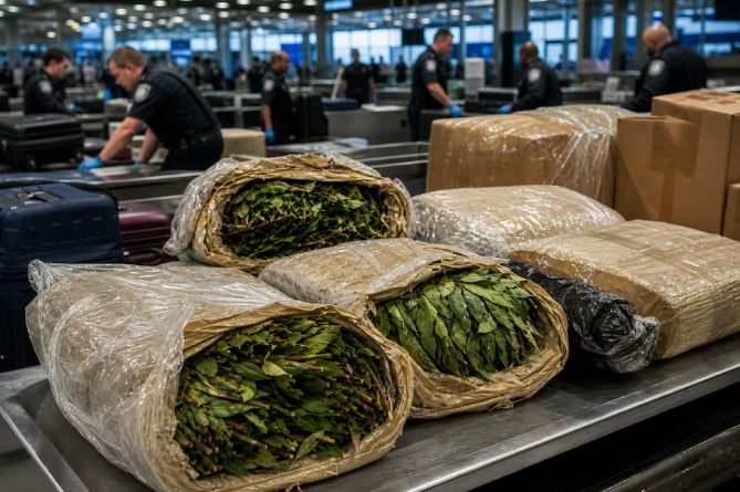 Agentes de EE. UU. Incautan Más de 1,800 Kilos de Khat en Aeropuerto de Atlanta