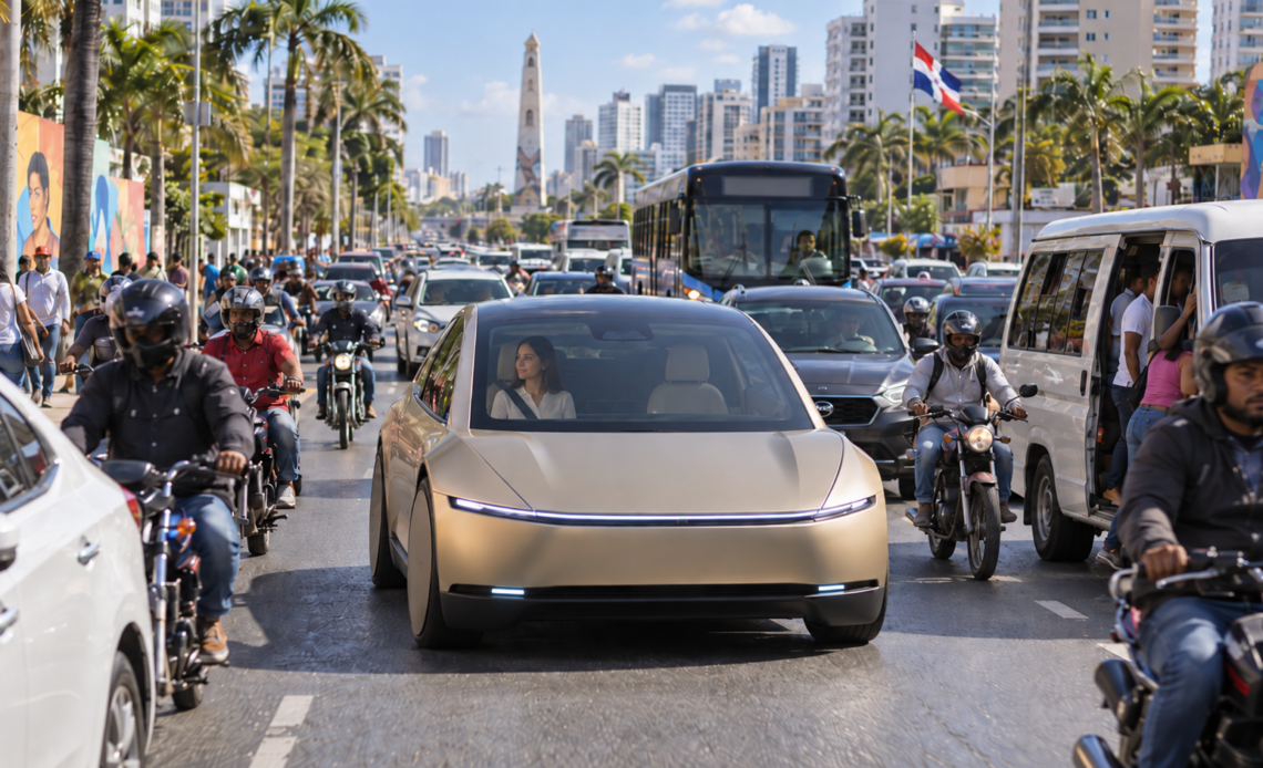 La inteligencia artificial evalúa la viabilidad de taxis autónomos en el tráfico de Santo Domingo