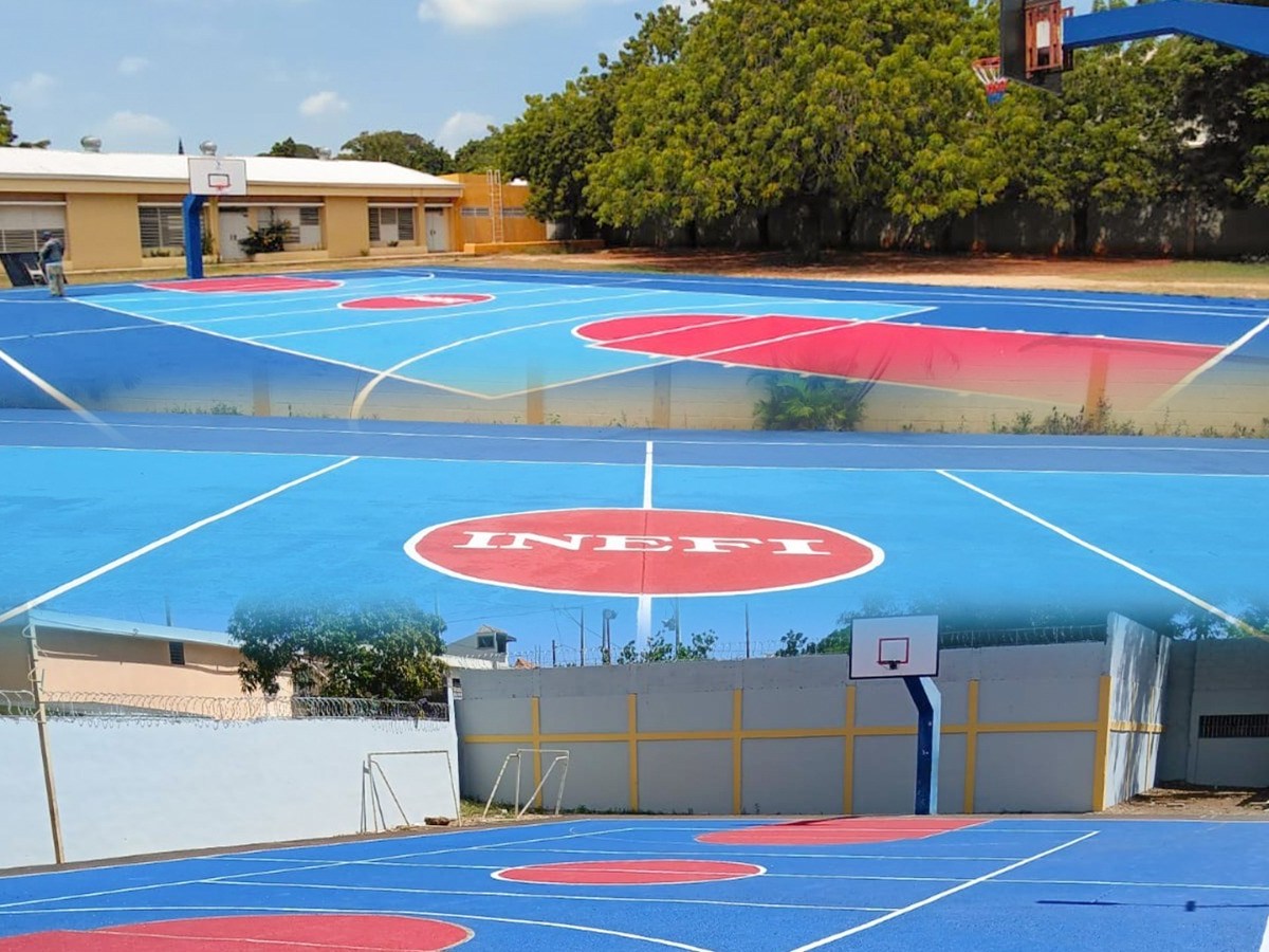 Inefi Impulsa Renovación de Canchas en Santo Domingo Este y Progresa en Polideportivo Ceafam