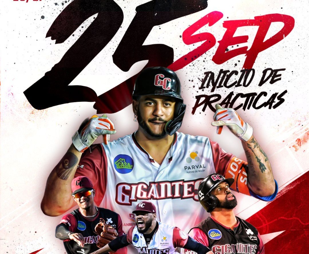 Gigantes del Cibao Darán Inicio a sus Prácticas el 25 de Septiembre