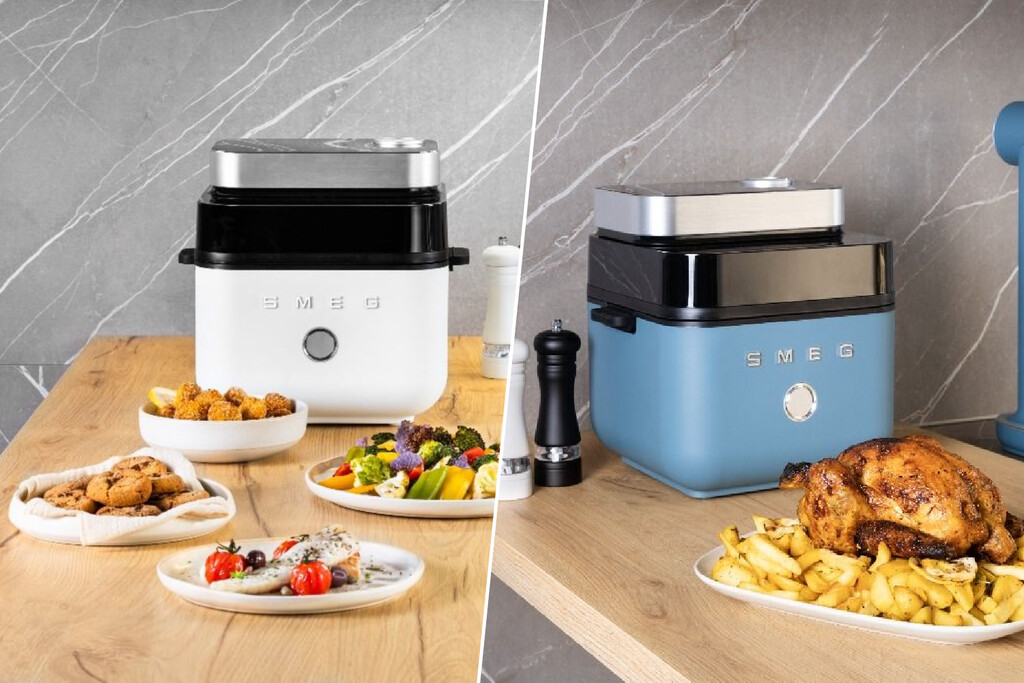 SMEG lanza una freidora de aire con diseño retro y cocción a vapor para resultados jugosos y crujientes